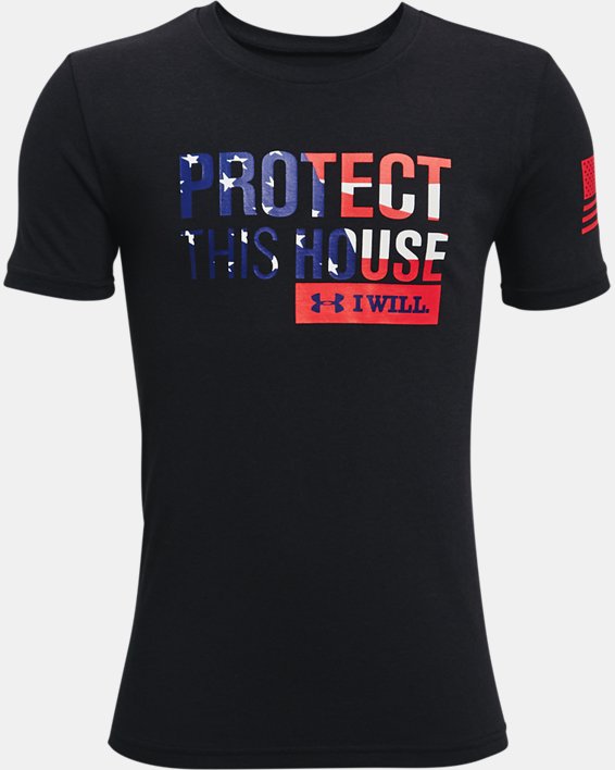 Boys' UA Freedom PTH T-Shirt, Black, pdpMainDesktop image number 0